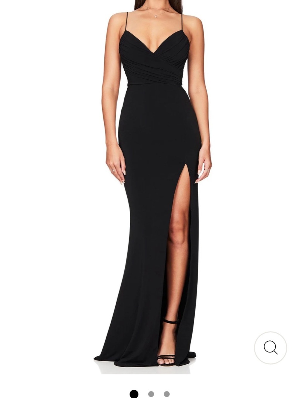 NOOKIE VENUS GOWN - BLACK Small Maxi Dress